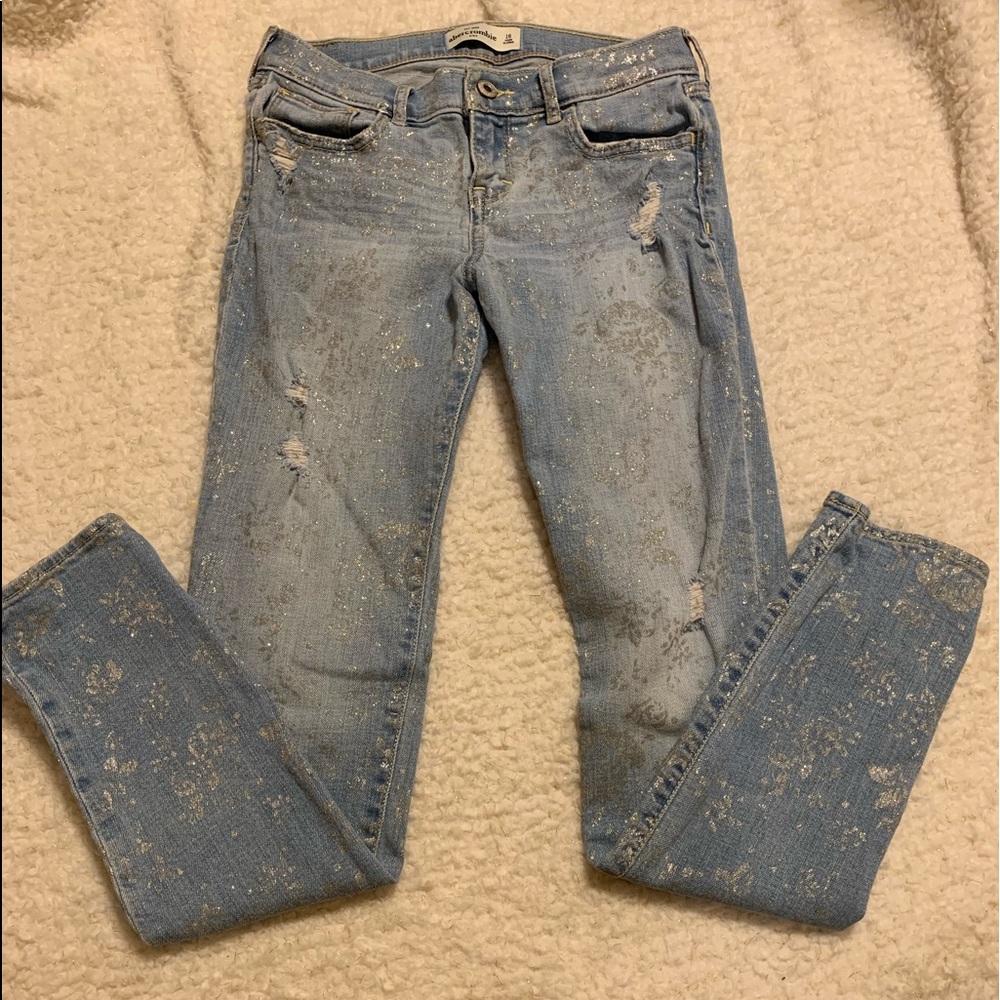 abercrombie Sparkly Super Skinny Jeans
